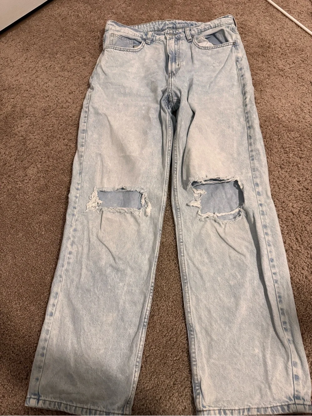 Light Wash womens Jeans - Casual Straight Fit